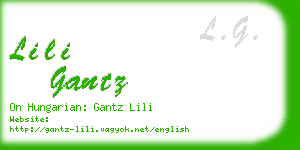lili gantz business card